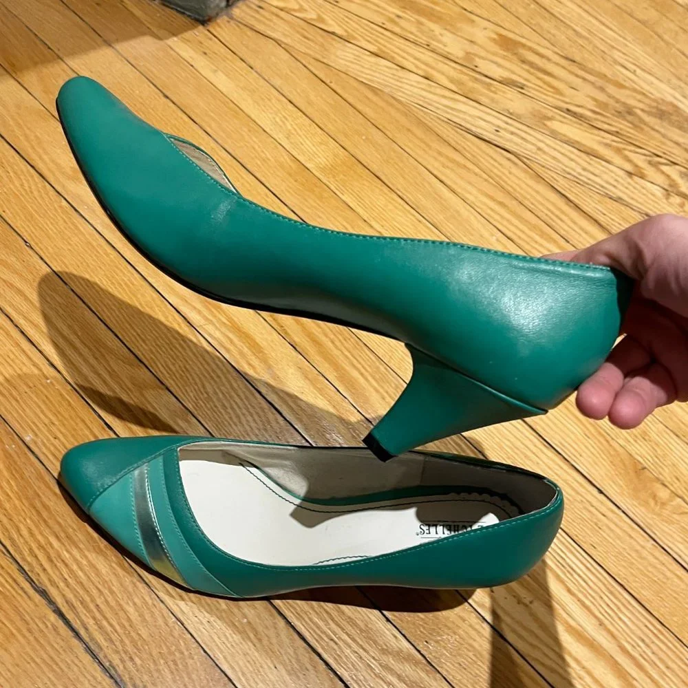 Emerald Green Heels - Size 9 - Seychelles - Super Cute - Picture 5 of 16